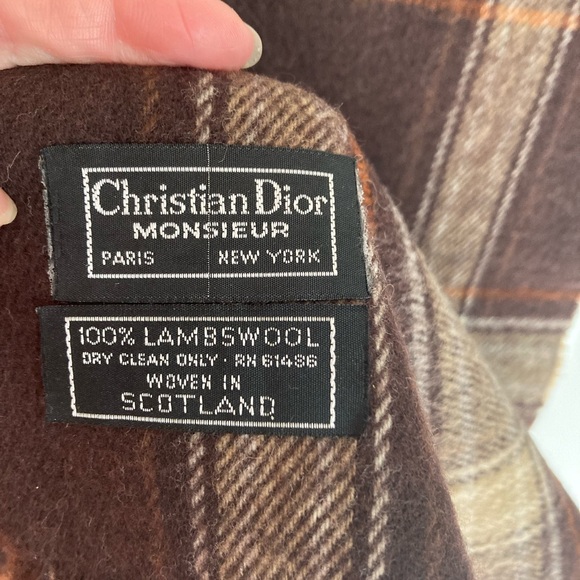 Vintage Christian Dior Wool Men’s Scarf - Picture 2 of 5